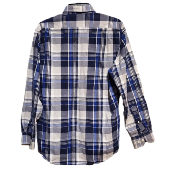 Upgrade Your Style with US Polo Assn Blue Plaid Shirt M - Picture 3 of 10